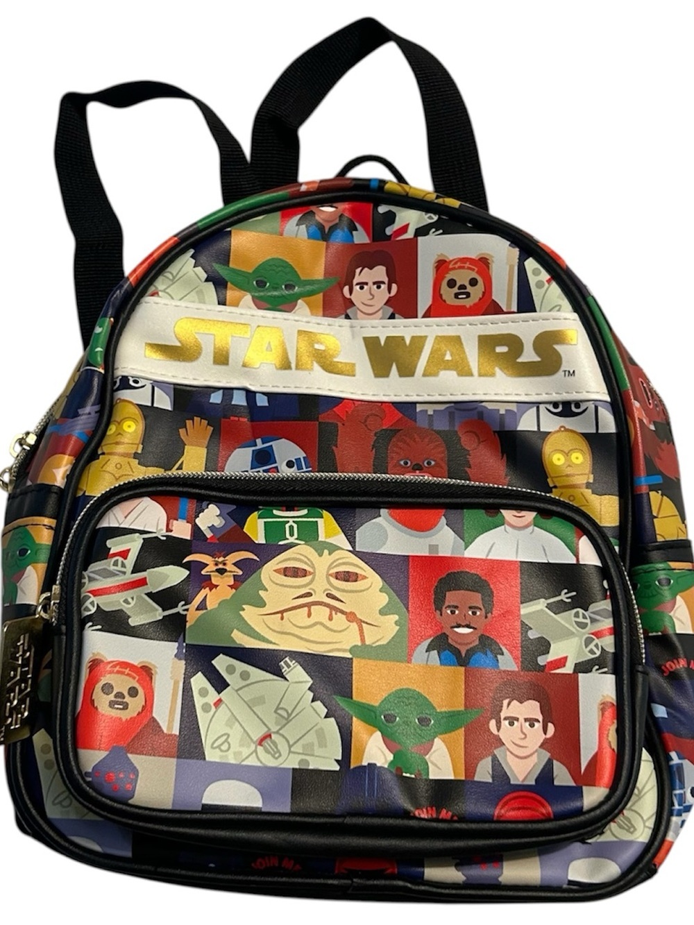 Star Wars Black and Silver Logo Tag Mini Backpack New with Tags